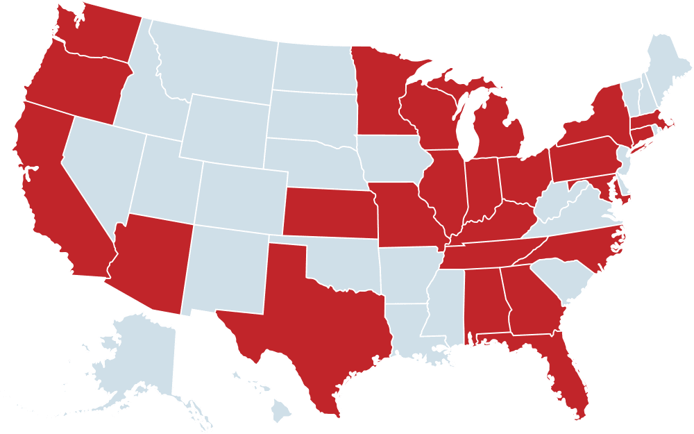 Map of the United States
